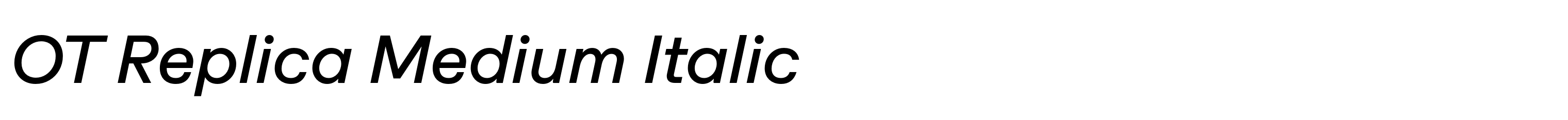 OT Replica Medium Italic